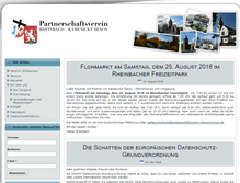 Tablet Screenshot of partnerschaftsverein.patrick-kern.com